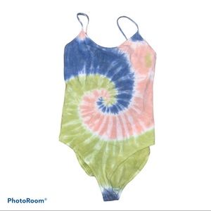 Tie Dye Tank Top Bodysuit